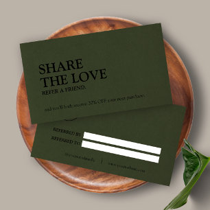 Indicação Mínimalista Compartilhamento Do Cartão De Referênc