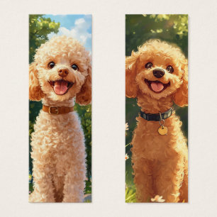 Indicador de Ilustração de Cachorro de Poodle Cute