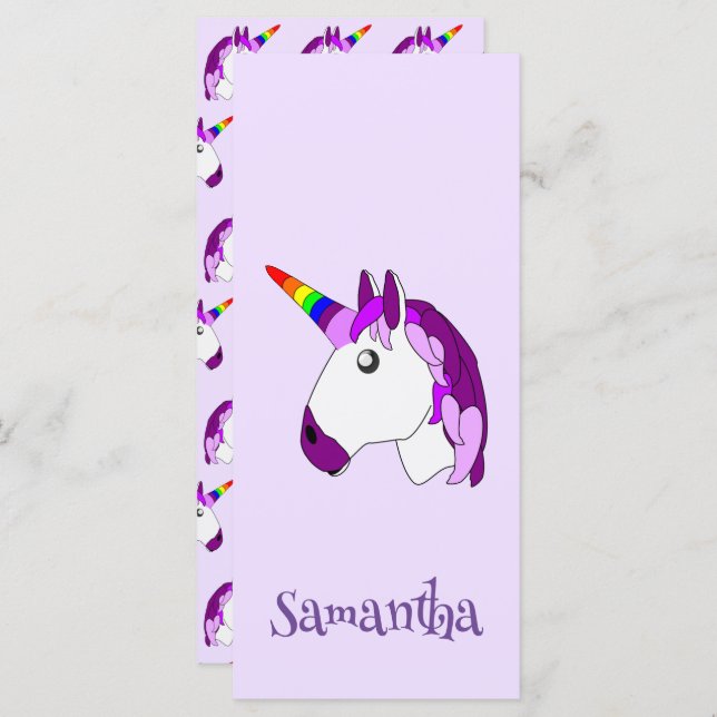 Indicador Personalizado do Unicorn Design (Frente/Verso)