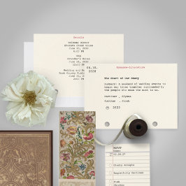 Índice de Catálogo de Cartões Detalhes do Casament