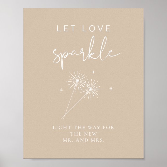 INDIE Bohemian Wedkler Sparkler Enviar Poster (Frente)