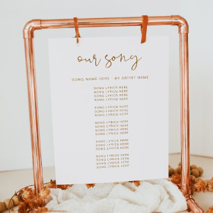 INDIE Boho Burnt Orange Wedics Poster