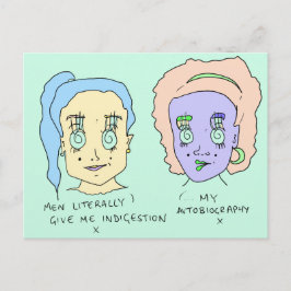 Indigestão | Cartão postal Impressão | #ouvidos