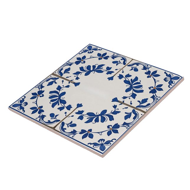 Índigo Azulejo Azul Português Lisboa Botânico (Lateral)