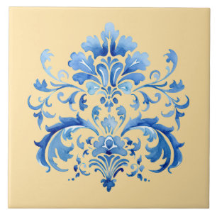 Índigo Azulejo Azul Português Lisboa Botânico