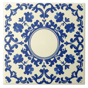 Índigo Azulejo Azul Português Lisboa Botânico