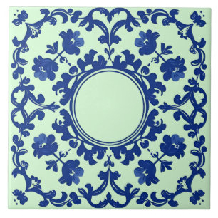 Índigo Azulejo Azul Português Lisboa Botânico