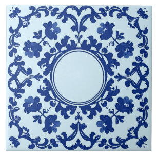 Índigo Azulejo Azul Português Lisboa Botânico