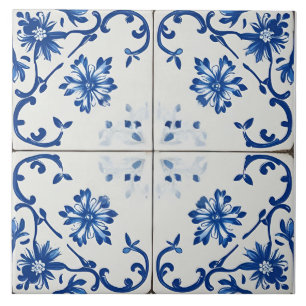 Índigo Azulejo Azul Português Lisboa Botânico