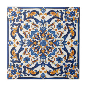 Índigo Azulejo Azul Português Lisboa Talavera