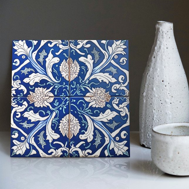Indigo Azulejo Blue Lisboa Decoração C (Criador carregado)