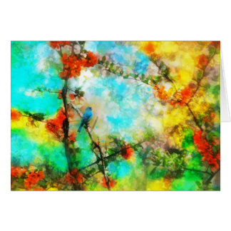 Índigo, cartão da estamenha de índigo