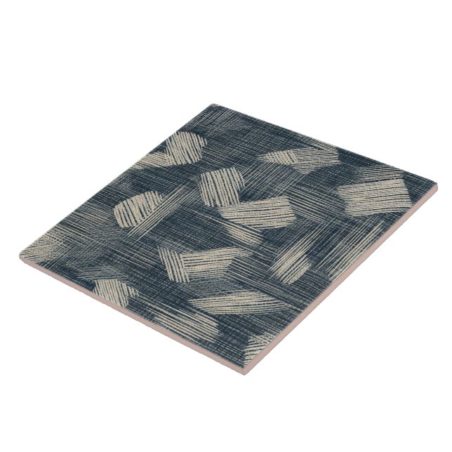 Indigo Dreams Soltou Shibori Japonês (Lateral)