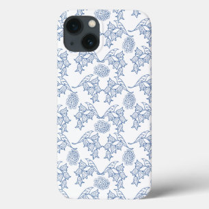 Indigo Ethnic Floral Impressão Samsung Nota 4 Caso