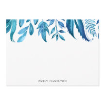 Indigo Folaves | Cartão plano de artigos personali