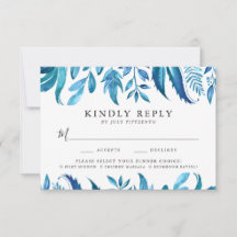 Indigo Folaves | Placa RSVP com opção de refeição