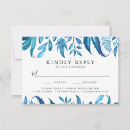 Indigo Folaves | Placa RSVP com opção de refeição