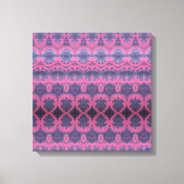 Indigo Pink II Stretched Canvas Print (Frente)