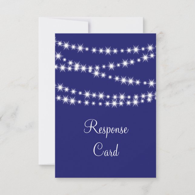 Indigo Twinkle Lights RSVP (Frente)