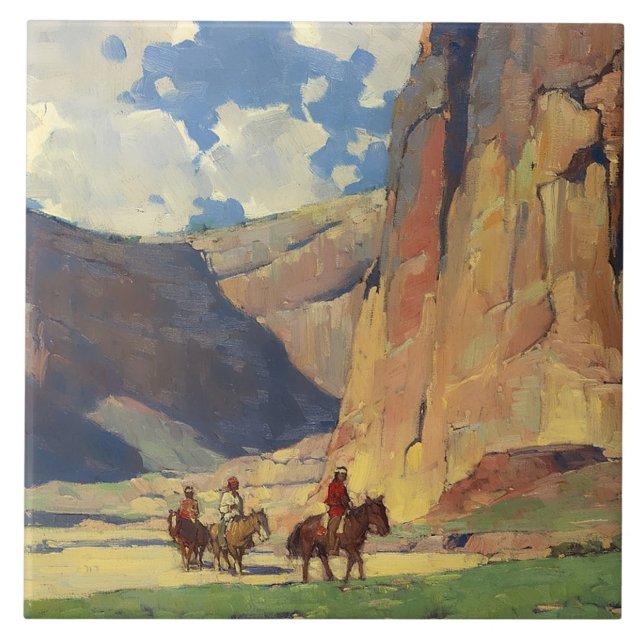 “Índios Atravessando o Canyon de Chelly” por Edgar (Frente)