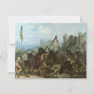 Índios Vintage, Dança dos Bisões por Karl Bodmer