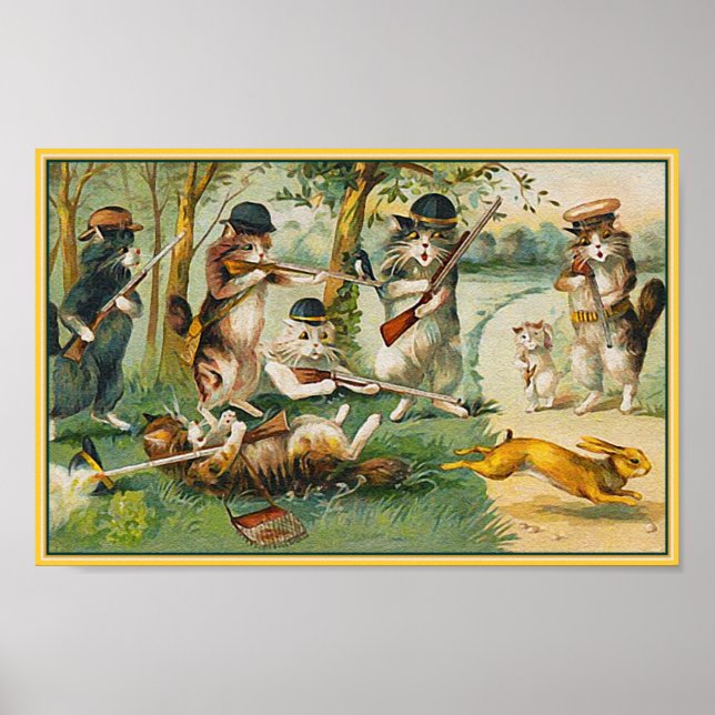 Indo caçar Poster/ Impressão (Frente)