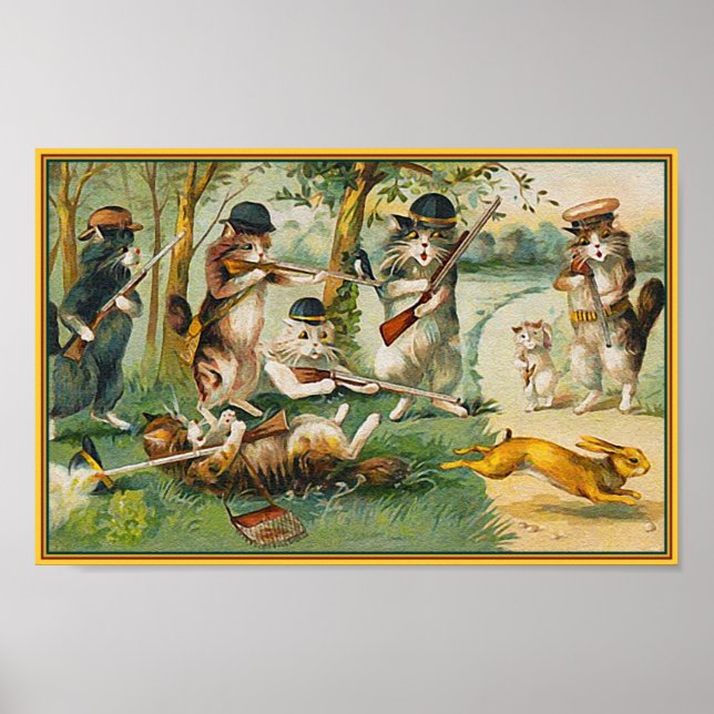 Indo caçar Poster/ Impressão (Frente)