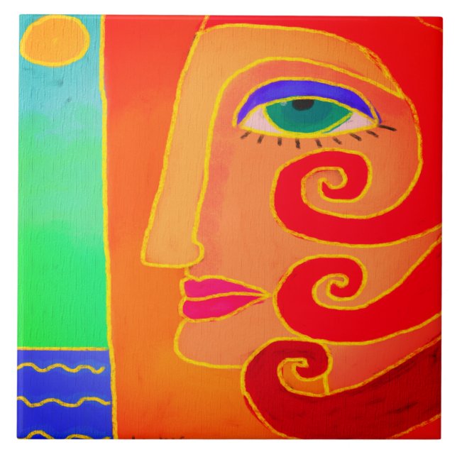 Indo para a Arte Abstrata da Praia (Frente)