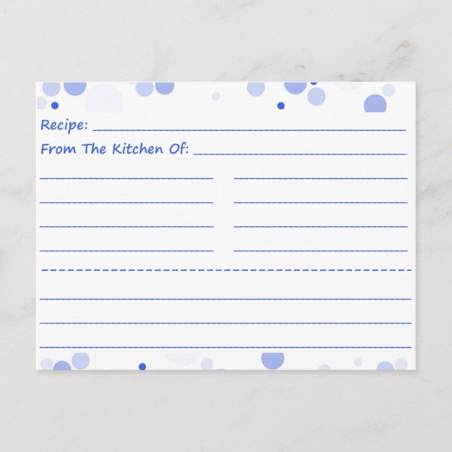 Indo para Cartões de Receita de Vazio Dotty (Frente)