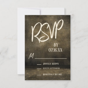 Industrial Grunge Lights Casual Typografia RSVP