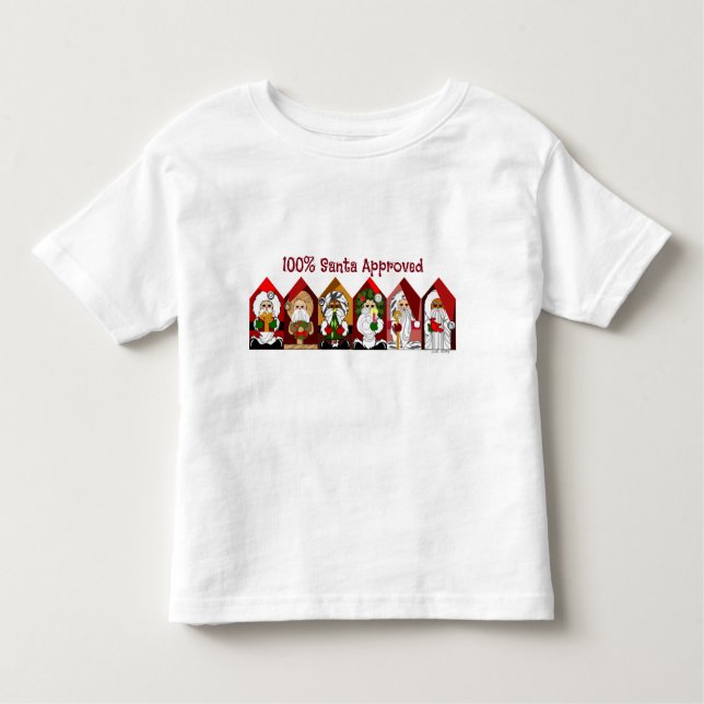 Infantil 100% de Papais noeis aprovados para a Camiseta de  (Frente)
