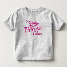 Infantil A camiseta das garotas de nome personalizado da Pr