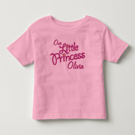 Infantil A camiseta das garotas de nome personalizado da Pr