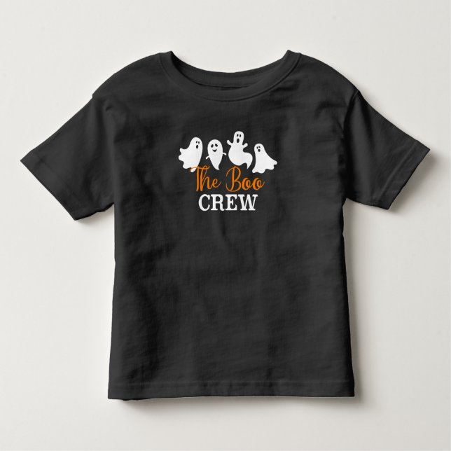 Infantil A camiseta do Boo Crew Halloween Toddler (Frente)