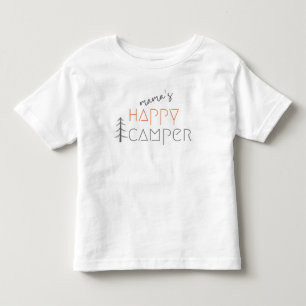 Infantil a mamãe é uma campista feliz. Camiseta para Crianç