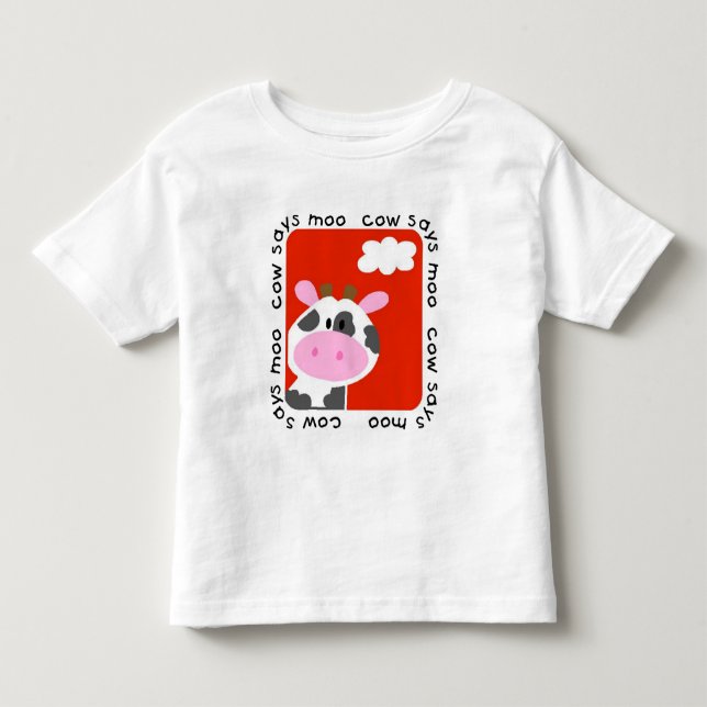 Infantil A vaca diz o camiseta e os presentes do MOO (Frente)