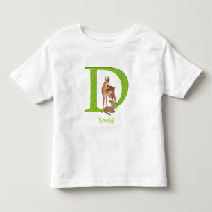 Infantil Animal ABC D é para camiseta dik-dik