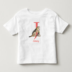 Infantil Animal ABC J é para camiseta de casaco