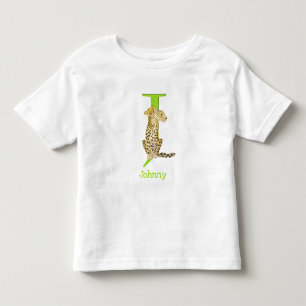 Infantil Animal ABC J é para camiseta onça onça