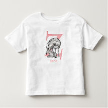Animal ABC Z é para camiseta zebra