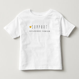 Infantil apoiar o cancer infantil. Camiseta para Crianças