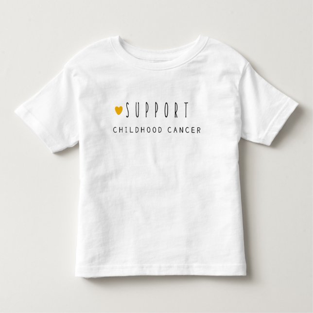 Infantil apoiar o cancer infantil. Camiseta para Crianças (Frente)