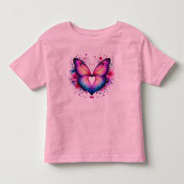 Infantil Asas de Borboleta Coração Camiseta de Criança | Co