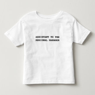 Infantil Assistente do gabinete para camiseta do gerente re