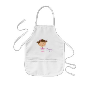 Infantil Avental bonito da menina da bailarina do dançarin