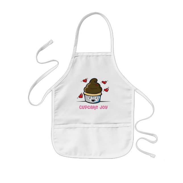 Infantil Avental da alegria do cupcake (Frente)