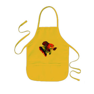 Infantil Avental da cozinha do peixe dourado de Veiltail da