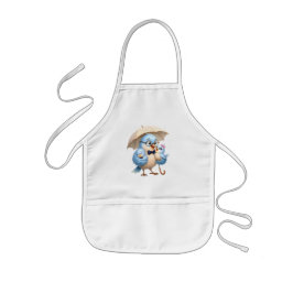Infantil Avental de Chef Papai Pássaro Arte da Cozinha da F