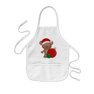 Infantil avental de Natal Bear Holiday