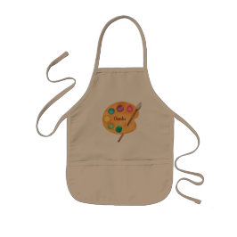 Infantil avental de pintura artístico personalizado